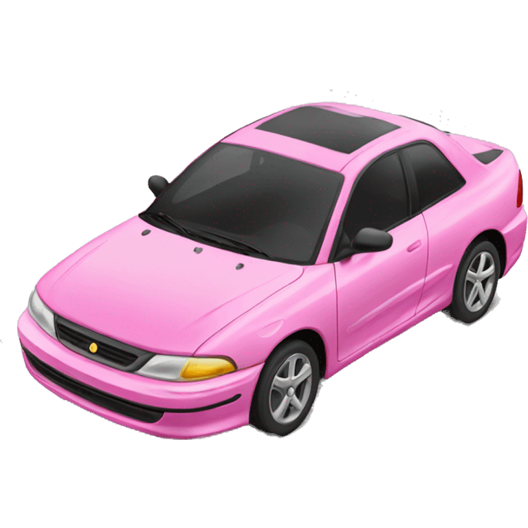 pink car emoji