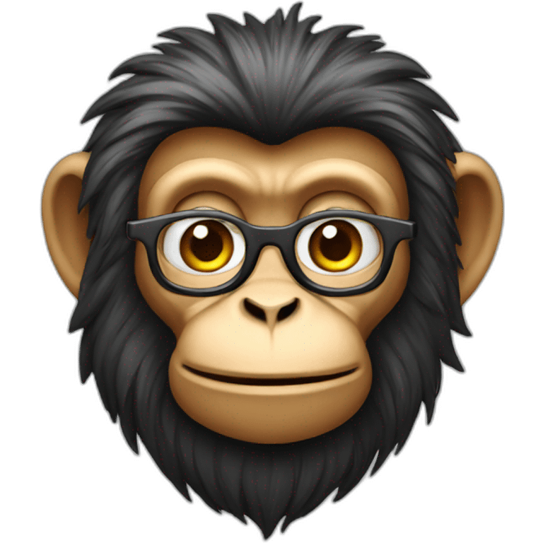 a genius monkey emoji