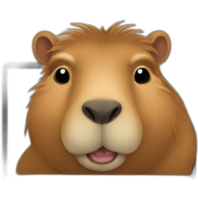 capybara on laptop emoji