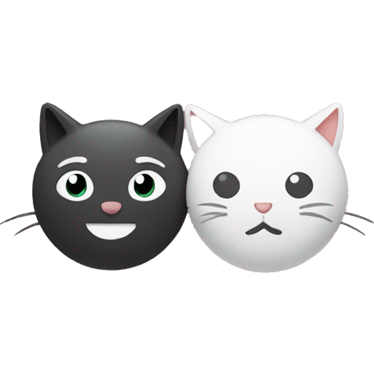 Dot and cat united together  emoji