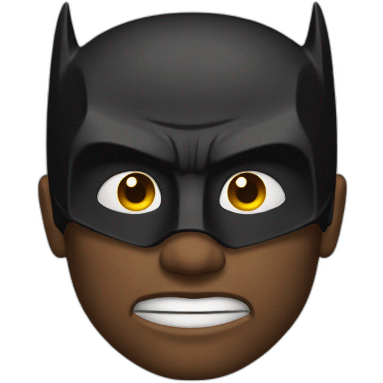 Batman has light in his eyes  emoji