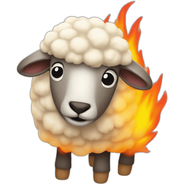 sheep-on-fire emoji