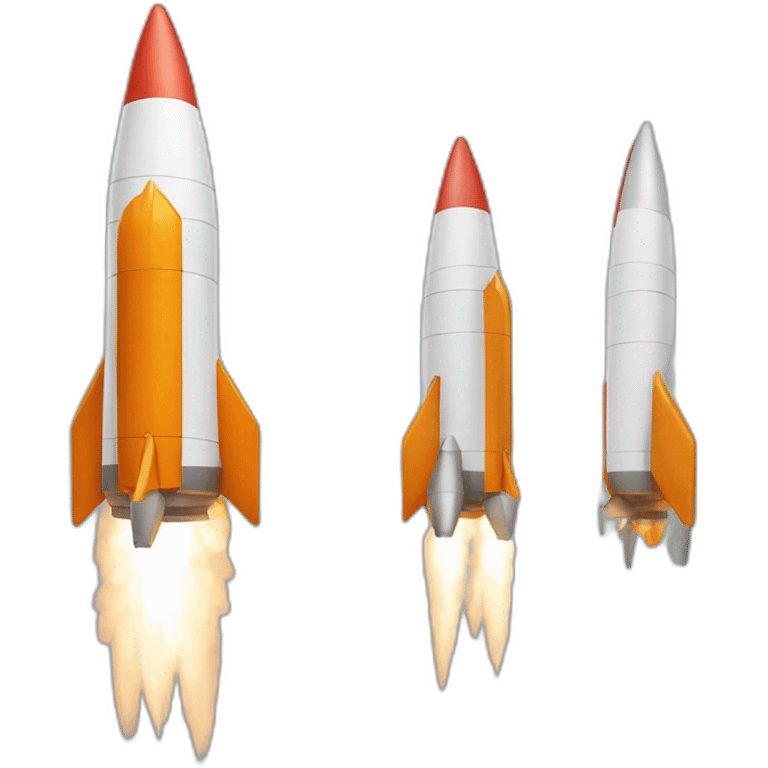 Rocket multicolore emoji