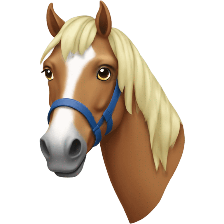 horse with a FCB tshirt emoji