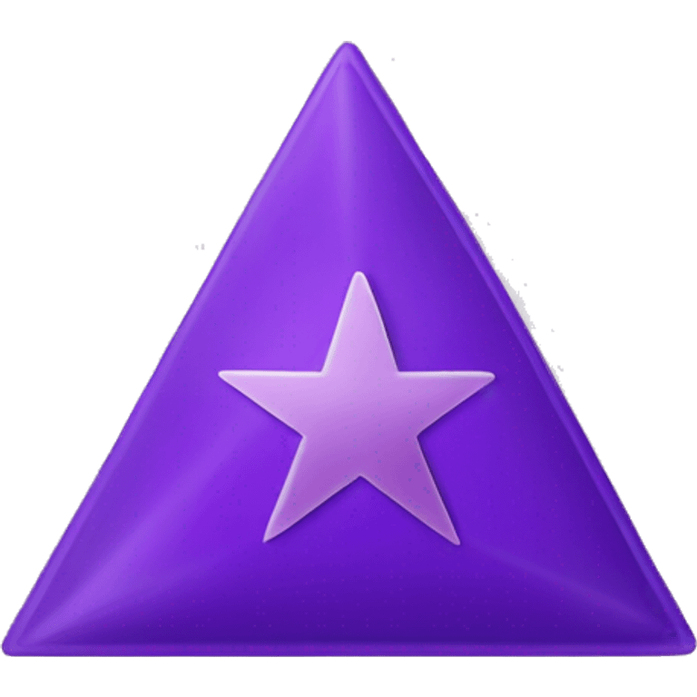 purple coin with a purple tetrahedral star inside emoji