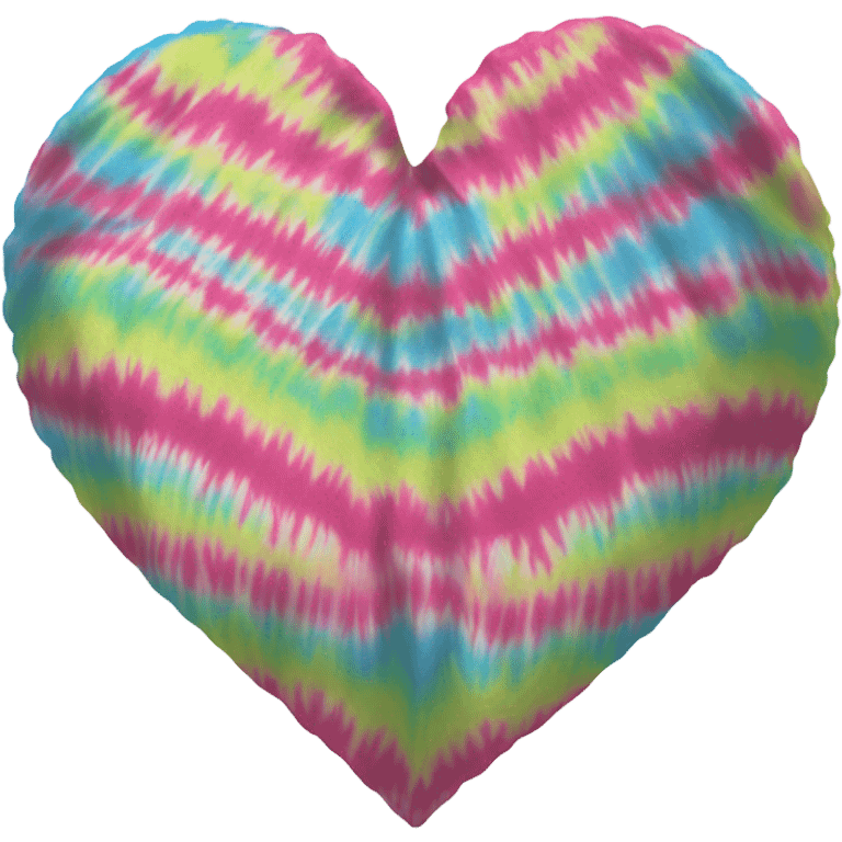 Tie dye heart emoji