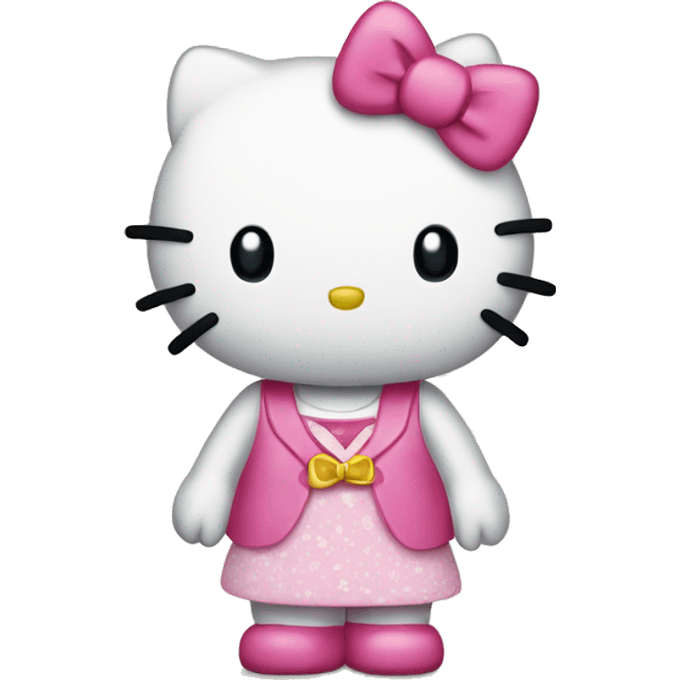 Hello kitty standing  emoji