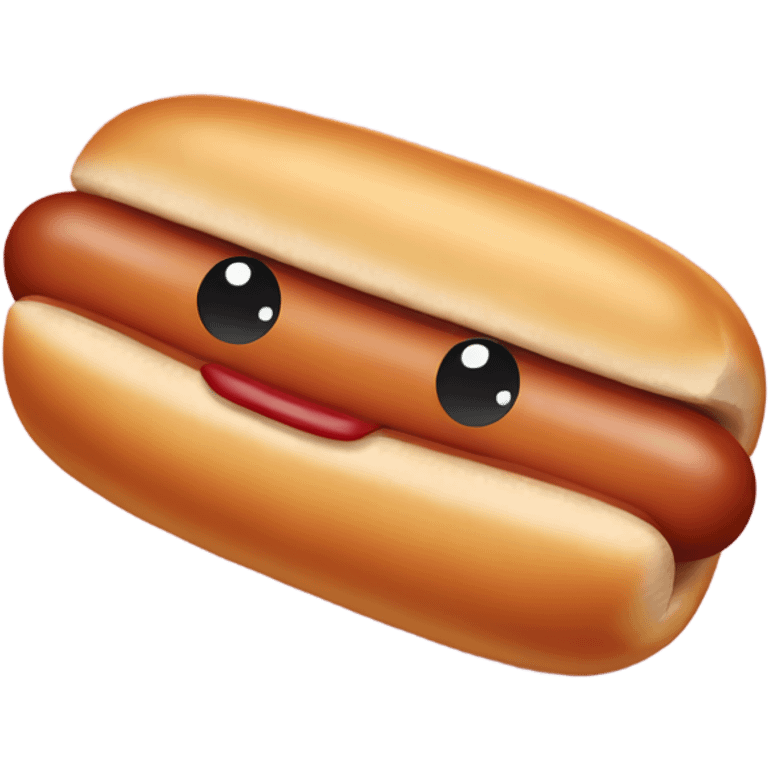 crying hot dog emoji