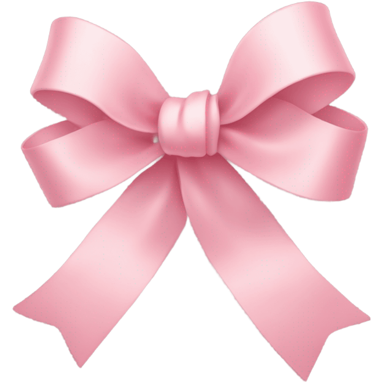 light pink ribbon bow emoji