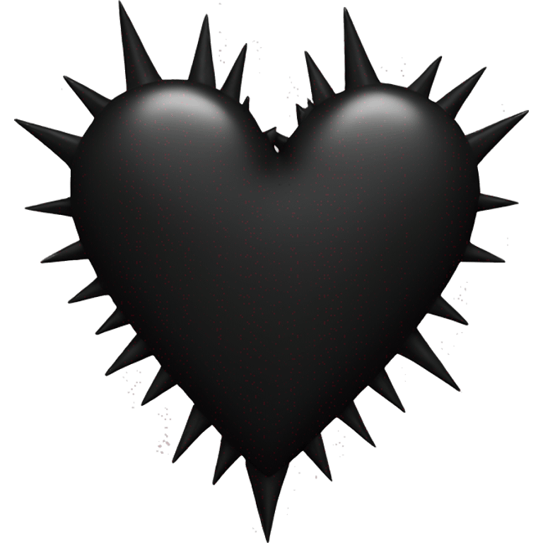 Black heart with spikes  emoji