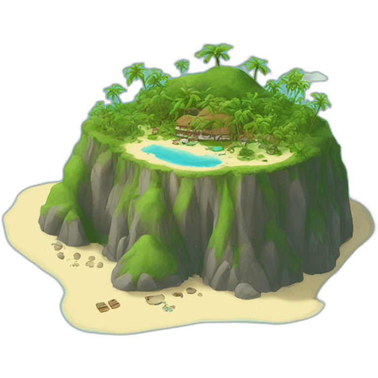 Beautiful island  emoji