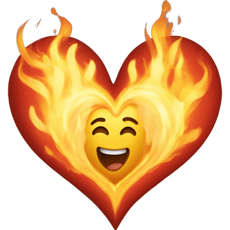 One Big Heart in Flammes emoji