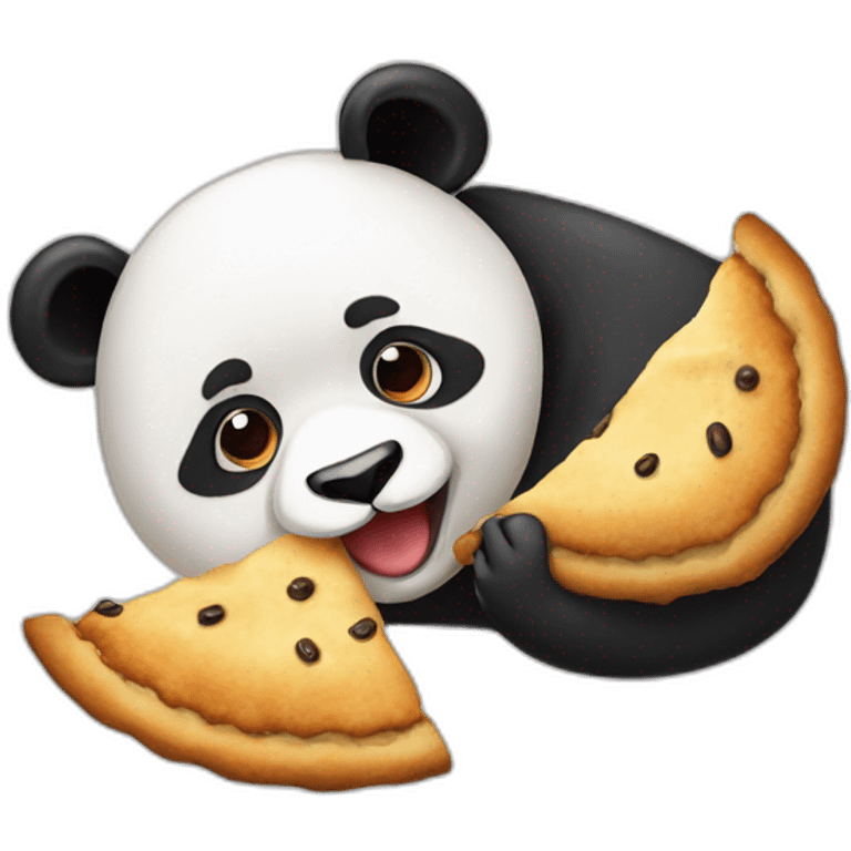 Panda comiendo empanada emoji