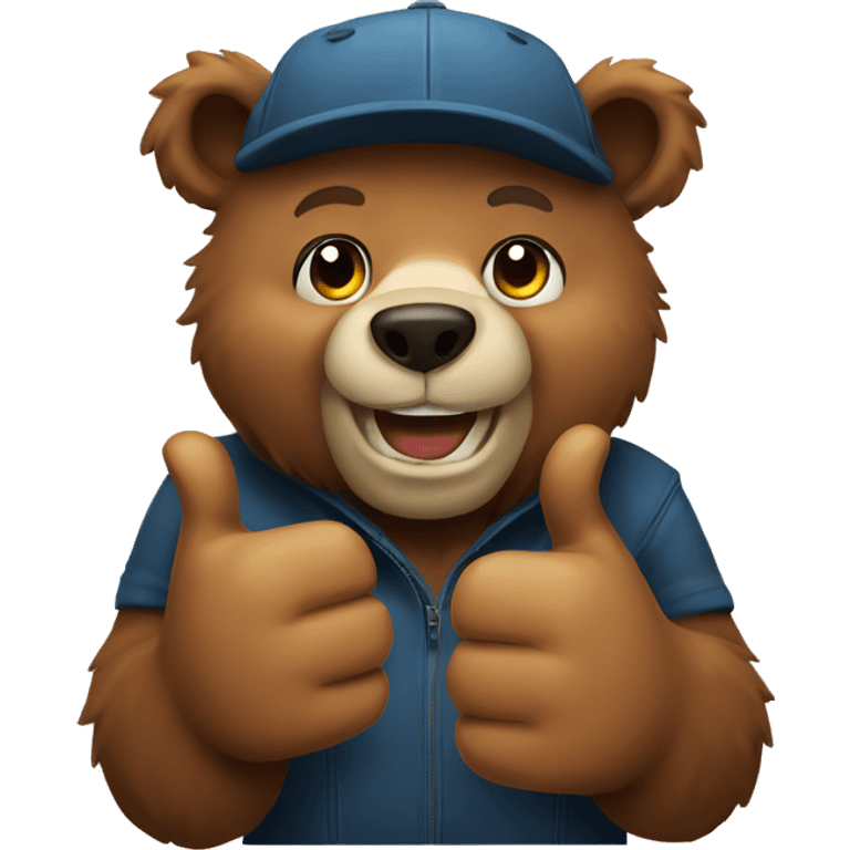 Bear giving a thumbs up emoji