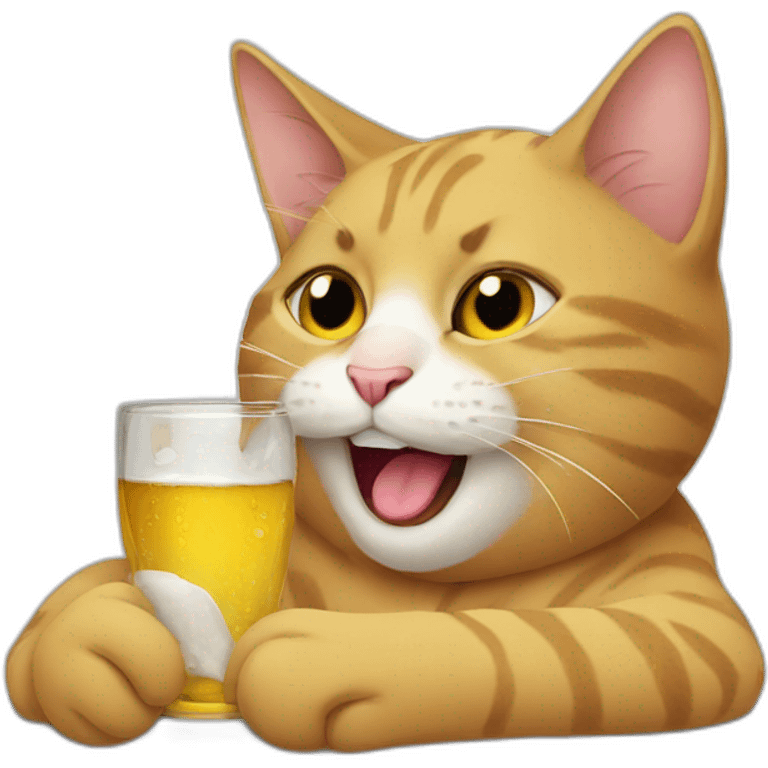 cat drunk emoji