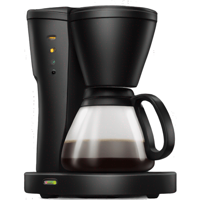 Black coffee maker emoji