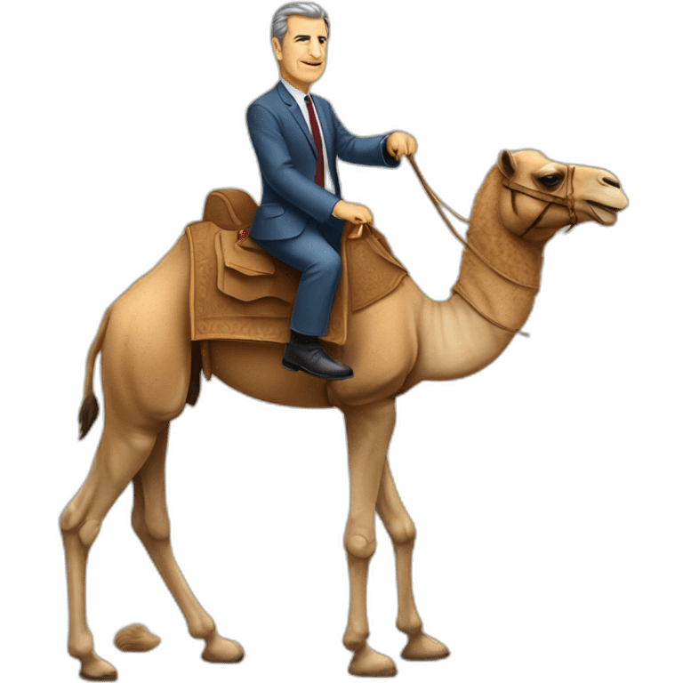 Jean Lassalle on a camel emoji