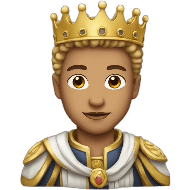 White young king emoji