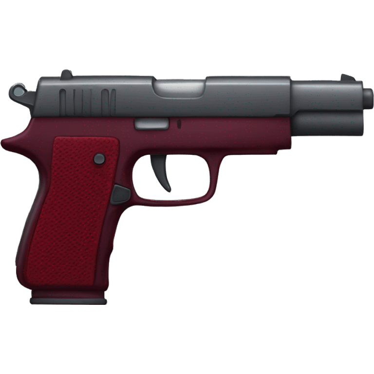 Wine red gun emoji