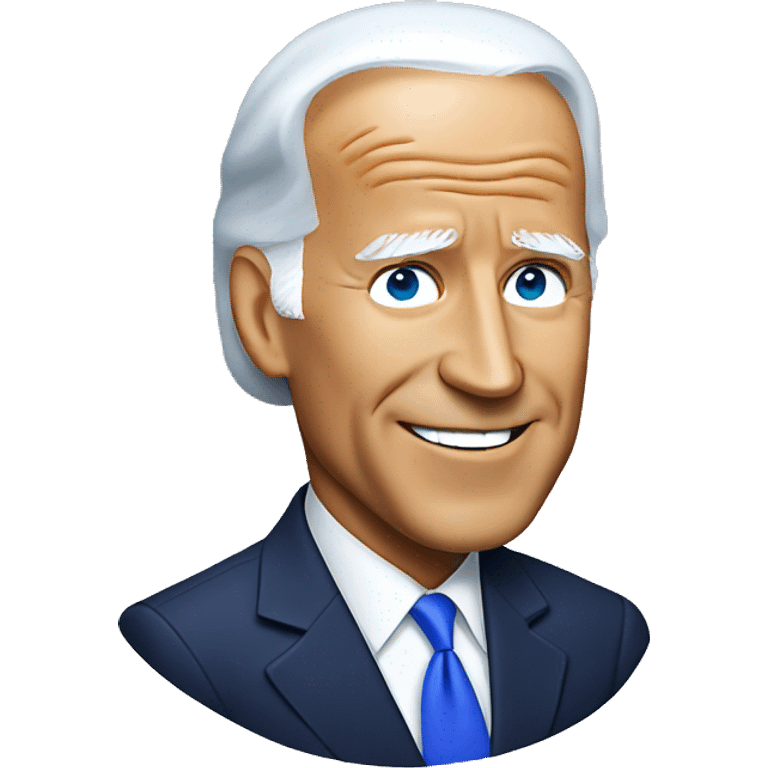 Joe Biden wearing a Kamala Harris Halloween costume emoji