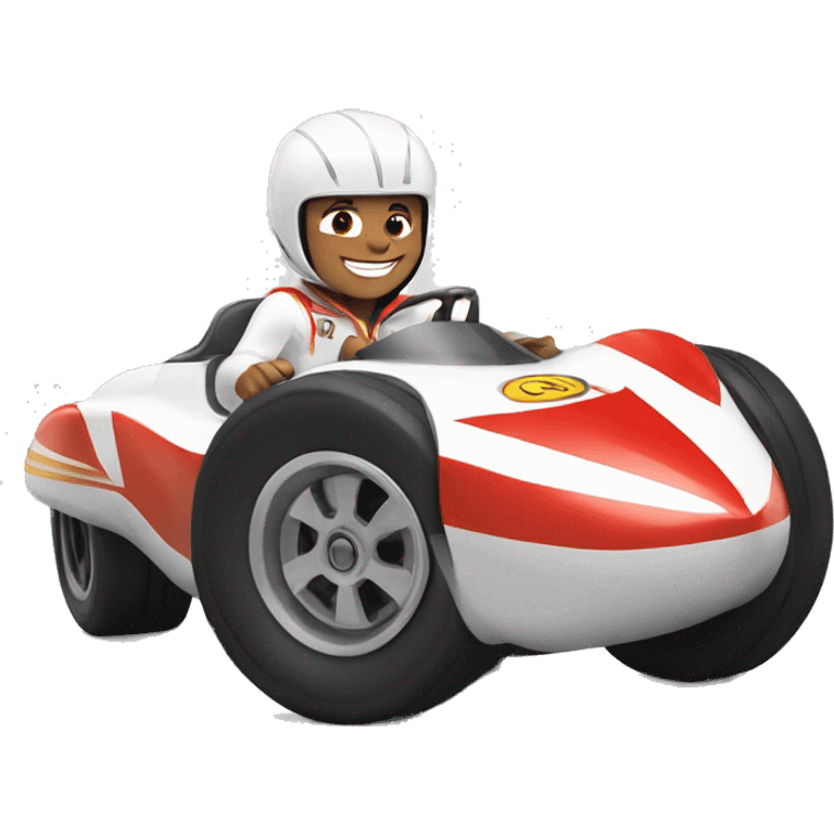 Speed Racer smiling emoji