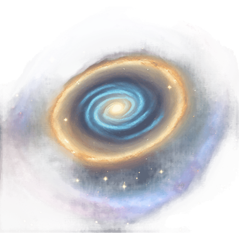 mysterious galaxy round shaped emoji