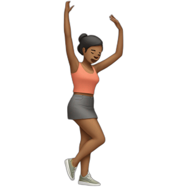 Femme qui dab emoji