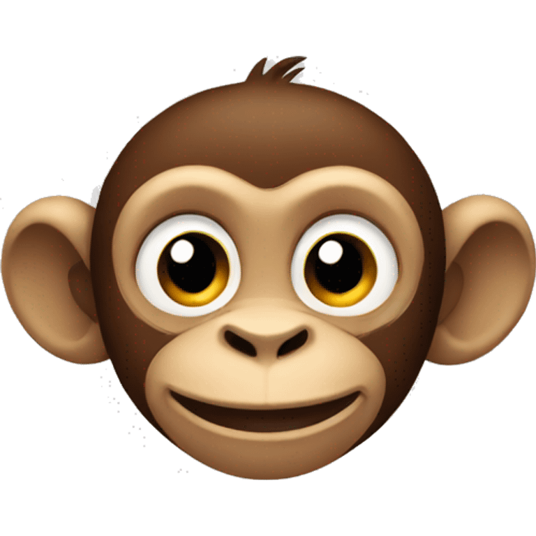 cartoon monkey saying HI emoji