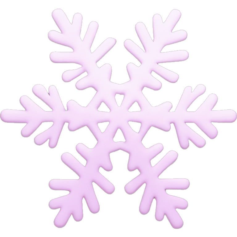 pastel pink snowflake  emoji