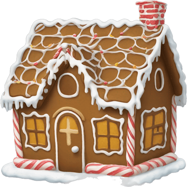 Gingerbread house emoji