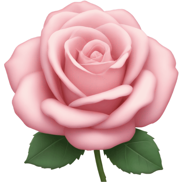 Pastel pink rose emoji