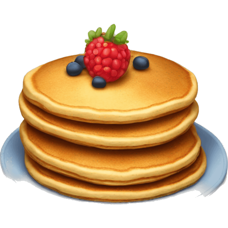 Pancake with starberrys emoji