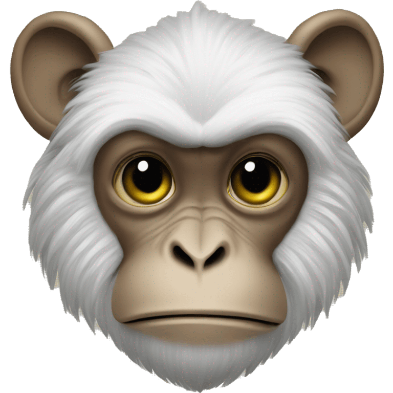 Ukrainian-Monkey. crested head, long whiskers  emoji