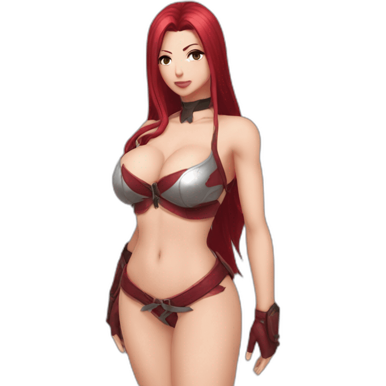 Katarina pose boob cover sfw emoji