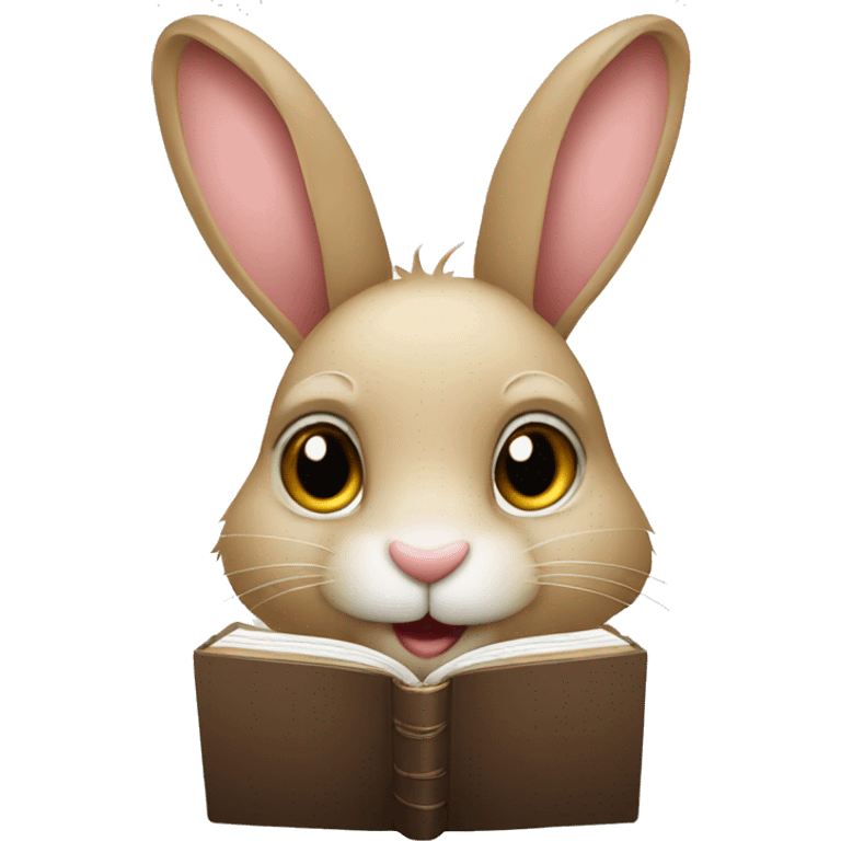 rabbit face with diary emoji