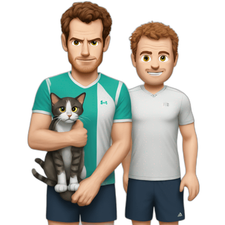 andy murray with cat emoji