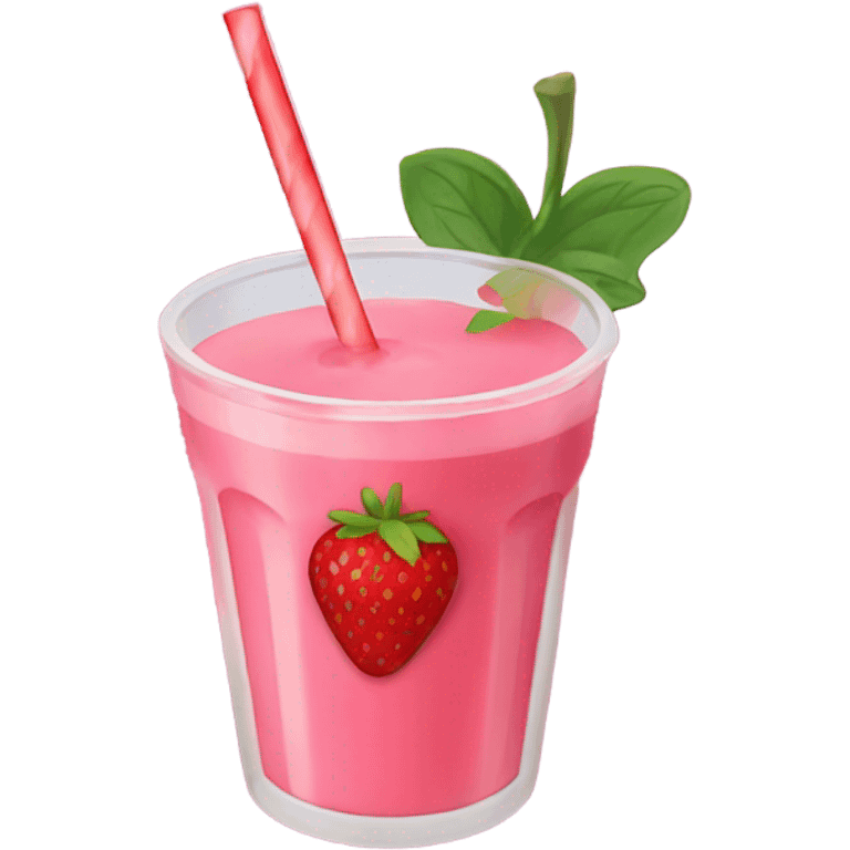 Strawberry smoothie  emoji