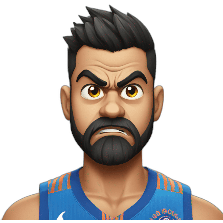 virat kohli angry emoji