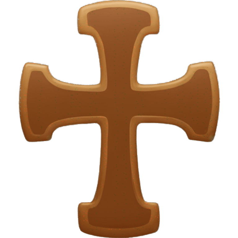 Brown Cross emoji