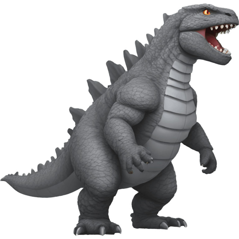 Grey Godzilla emoji