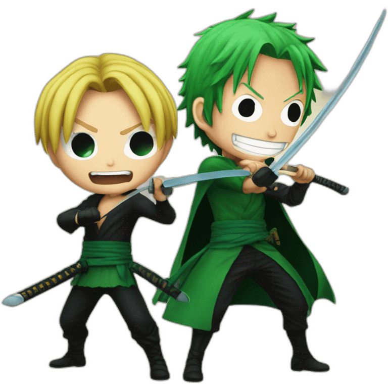 zoro fights Sanji emoji