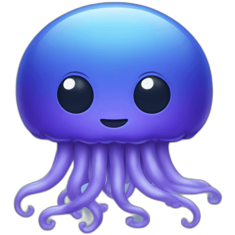 Meduse bleu violet emoji