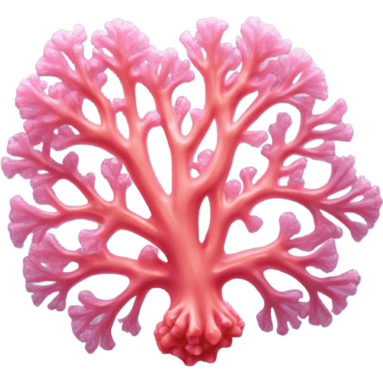 Pink crystallized sea coral  emoji