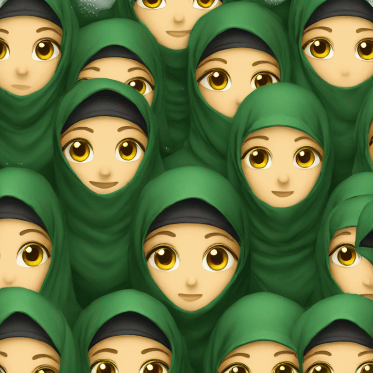 green niqab emoji