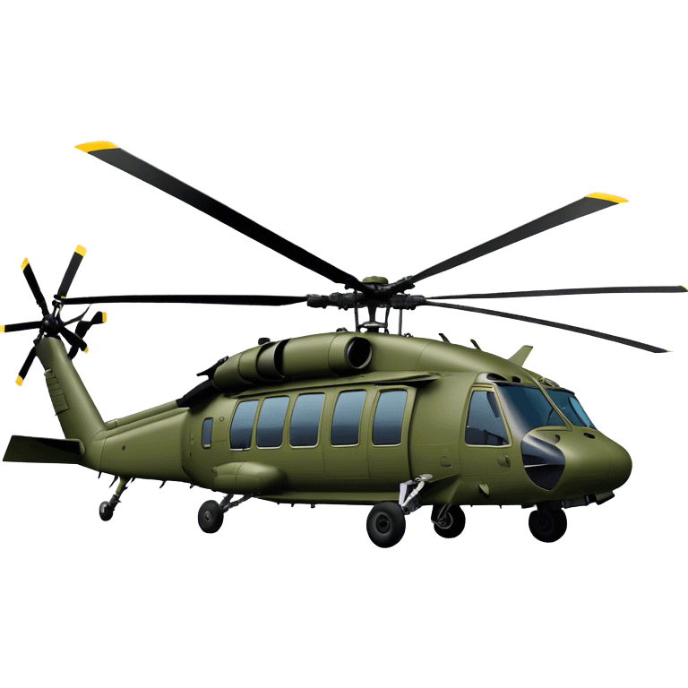 Sikorsky UH-60 Black Hawk - Sikorsky (Model Year: 2022) (Iconic colour: Olive green) emoji