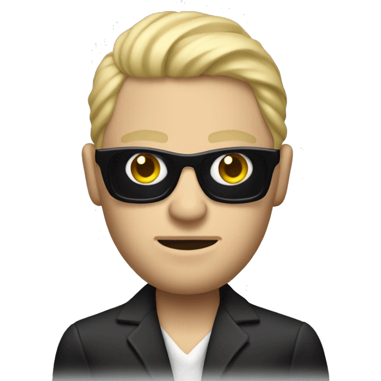 Blonde mafia man as string puppet emoji