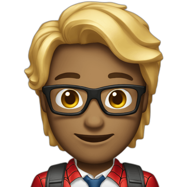 creame un emoji de spiderman con traje emoji