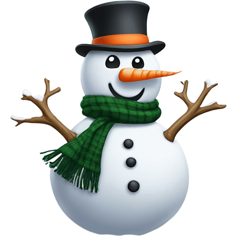 snowman with spindrift emoji