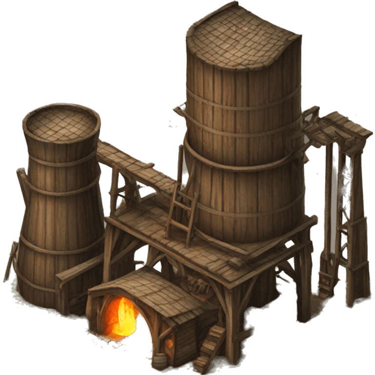 medieval wooden refinery emoji