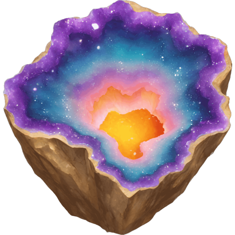 colorful geode emoji